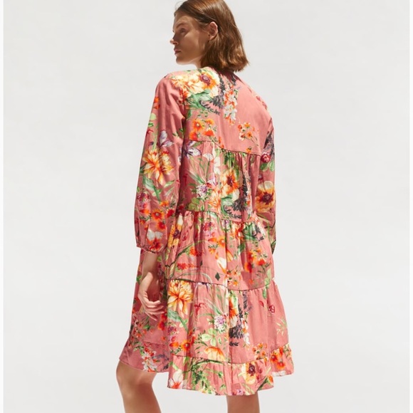 Zara Floral Print Dress - Picture 4 of 7
